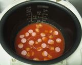 炊飯器で楽チキンライスdeオムライス作り方1写真
