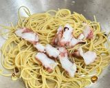 プリプリ旨い！タコと大葉の和風ペペロンチーノ🍝作り方5写真