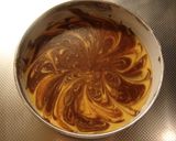 １５ｃｍのキャラメルとチョコチーズケーキ作り方30写真
