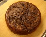 １５ｃｍのキャラメルとチョコチーズケーキ作り方31写真