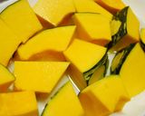 レンジでチンして南瓜の煮物作り方1写真
