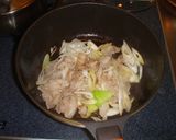 とんかつ屋の味　豚肉と白ねぎのポン酢炒め作り方3写真