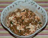 豆と豆と豆のおつまみ、納豆・豆腐・豆板醤作り方4写真