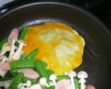 きぬさやの炒め物作り方3写真