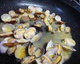 簡単あさりのワイン蒸し春菊入り作り方5写真