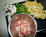 たけのこと豚肉の中華炒め作り方1写真