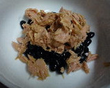 ぶっかけぽん☆　黒豆とツナのおろし和え作り方1写真