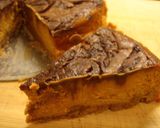 １５ｃｍのキャラメルとチョコチーズケーキ作り方33写真
