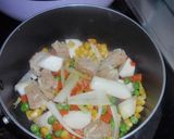 自家製シチューパスタ作り方1写真