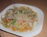 自家製シチューパスタ作り方4写真