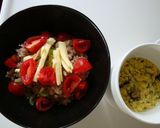 トマト入り♡玄米おこげｄｅスープ飯　作り方4写真