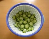 豆腐のオリーブオイルと梅のサラダ作り方2写真