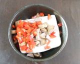 ゴーヤに入った豆腐サラダ作り方4写真