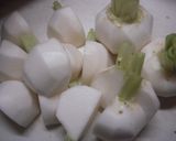 蕪と牛肉の炒め煮作り方1写真
