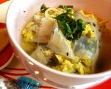 ピリ辛☆ふんわりたまごスープde麺ごはん作り方4写真