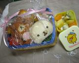 ロールパンDEリラックマ弁当　（キャラ弁）作り方6写真