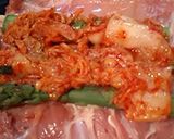 アスパラキムチチーズ鶏肉で巻いCHAO♪作り方3写真