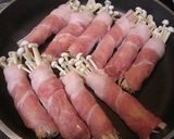ヘルシー☆豚肉のえのき巻き巻き♪作り方1写真