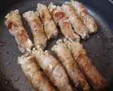 ヘルシー☆豚肉のえのき巻き巻き♪作り方5写真