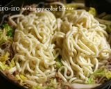 簡単&ヘルシー!すき焼き風焼きうどん★作り方7写真