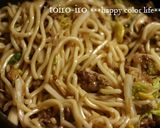 簡単&ヘルシー!すき焼き風焼きうどん★作り方8写真