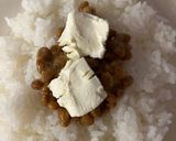 おにぎり　納豆クリチ①(＋キムチ②)作り方1写真