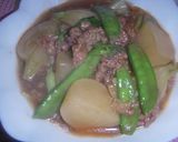 蕪と牛肉の炒め煮作り方7写真