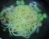 そら豆と小海老のアーリオオーリオ作り方7写真