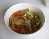 超簡単！レンジでミネストローネ風スープ作り方4写真