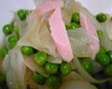 グリンピースと新玉ねぎのサッと煮作り方9写真