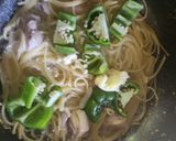 ワンパンで絶品♪肉ピーマンパスタ作り方1写真