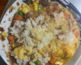 レンジ中華風梅トマトシーフード炒飯弁当作り方9写真