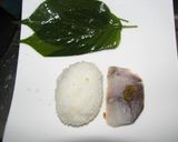 桜の葉寿司作り方1写真