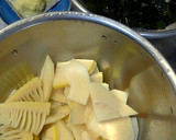 昭和懐かし祖母の味、鯖水煮缶と筍の味噌汁作り方1写真