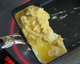 卵1個で　お弁当用厚焼き玉子作り方4写真