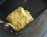 卵1個で　お弁当用厚焼き玉子作り方5写真