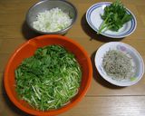 カリカリじゃこと水菜のシャキシャキサラダ作り方1写真