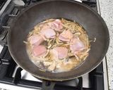 ごぼうと鶏肉の卵とじ作り方3写真