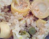 はちくと豆の炊き込みご飯作り方7写真