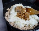 納豆チャーハン春菊入り作り方3写真