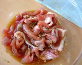 レンジで豚のしょうが焼き風作り方2写真