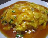 ふんわり卵にとろ～りあんの天津飯作り方5写真