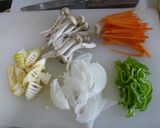 タケノコと豚肉の中華炒め作り方1写真