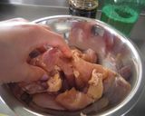 鶏むね肉の梅肉ソース♪作り方1写真