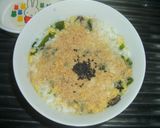 朝食やお夜食に簡単ごまごま卵がゆ作り方3写真