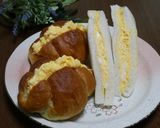 唐揚げをリメイク!チキン南蛮風卵サンド❀作り方1写真