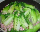 チンゲン菜のミルク煮作り方3写真
