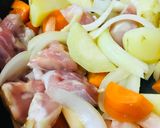 バーモントカレー中辛●チキンチーズカレー作り方1写真