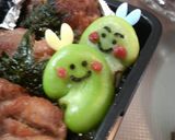 そら豆君☆そら豆ちゃん(キャラ弁)作り方2写真