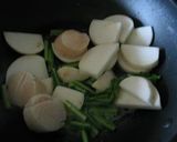 蕪とホタテと水菜の和風パスタ作り方3写真